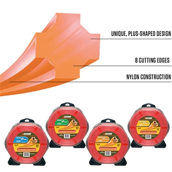 Echo .095" 3 Lb - Cross-Fire Premium Trimmer Line