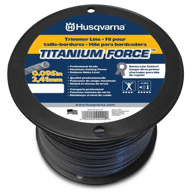 Husqvarna Titanium Force Trimmer Line .095'' x 840'