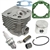 Hyway High-Quality Nikasil Plated Cylinder Kit + Top End Rebuild Compatible with Husqvarna 55 Rancher