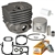 Husqvarna 371, 372 cylinder kit 50mm Rebuild Kit*