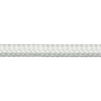 Safety Blue Core - Solid White - 16-Strand 1/2" X 120'