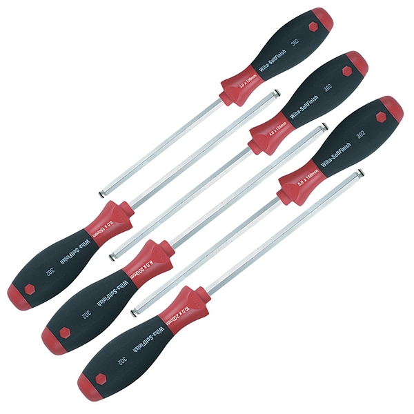 Wiha MagicRing Ball End Metric Screwdriver 6 Piece Set